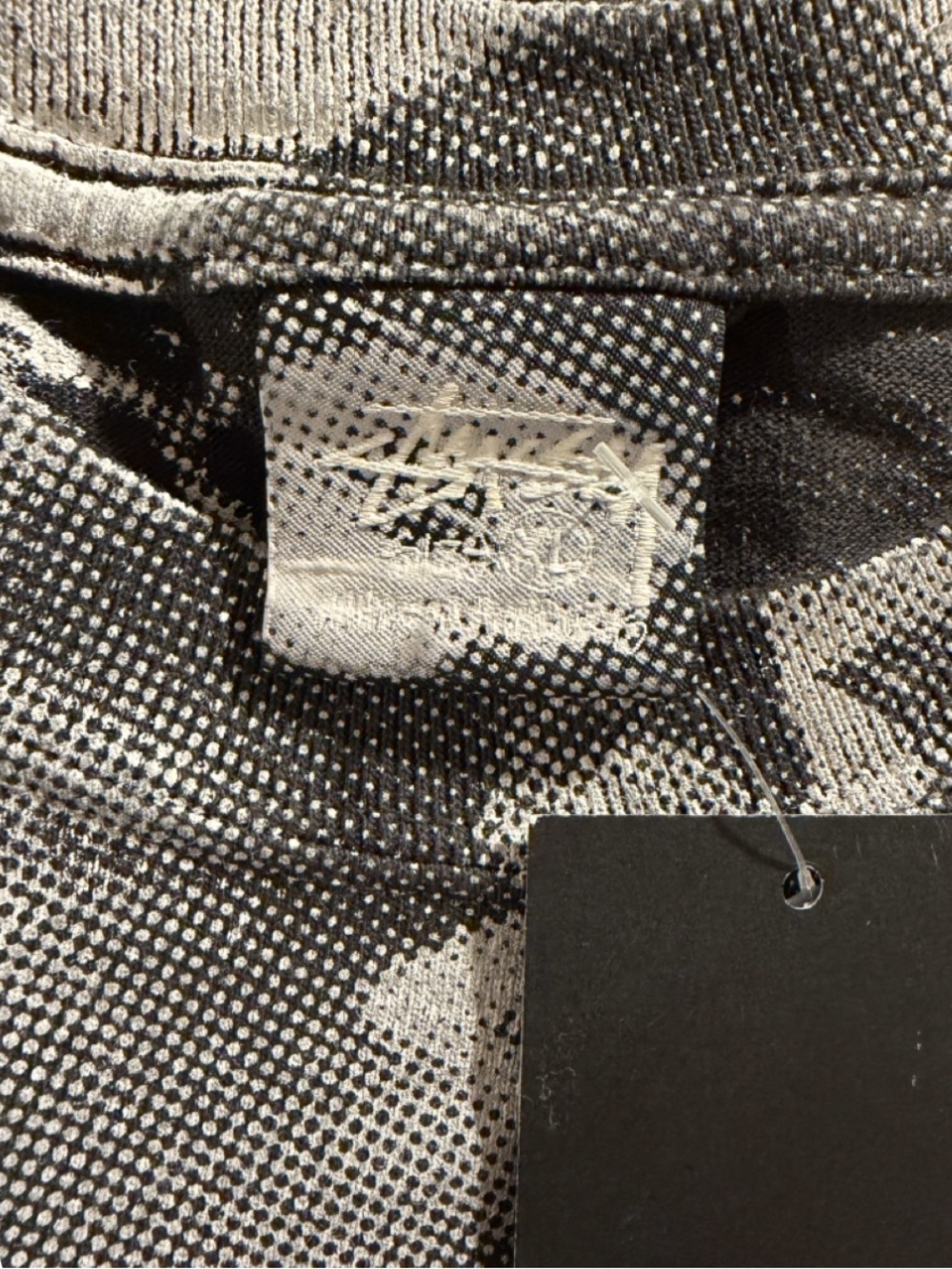 Stüssy N°4 Archive Lady Paris Washed Black T-shirt Size Men’s XL (NWT) - Picture 3 of 5
